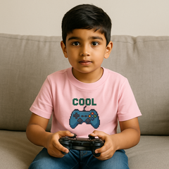 Gaming Controller Pixel Art Kids T-Shirt | Trendy Retro Video Game Tee