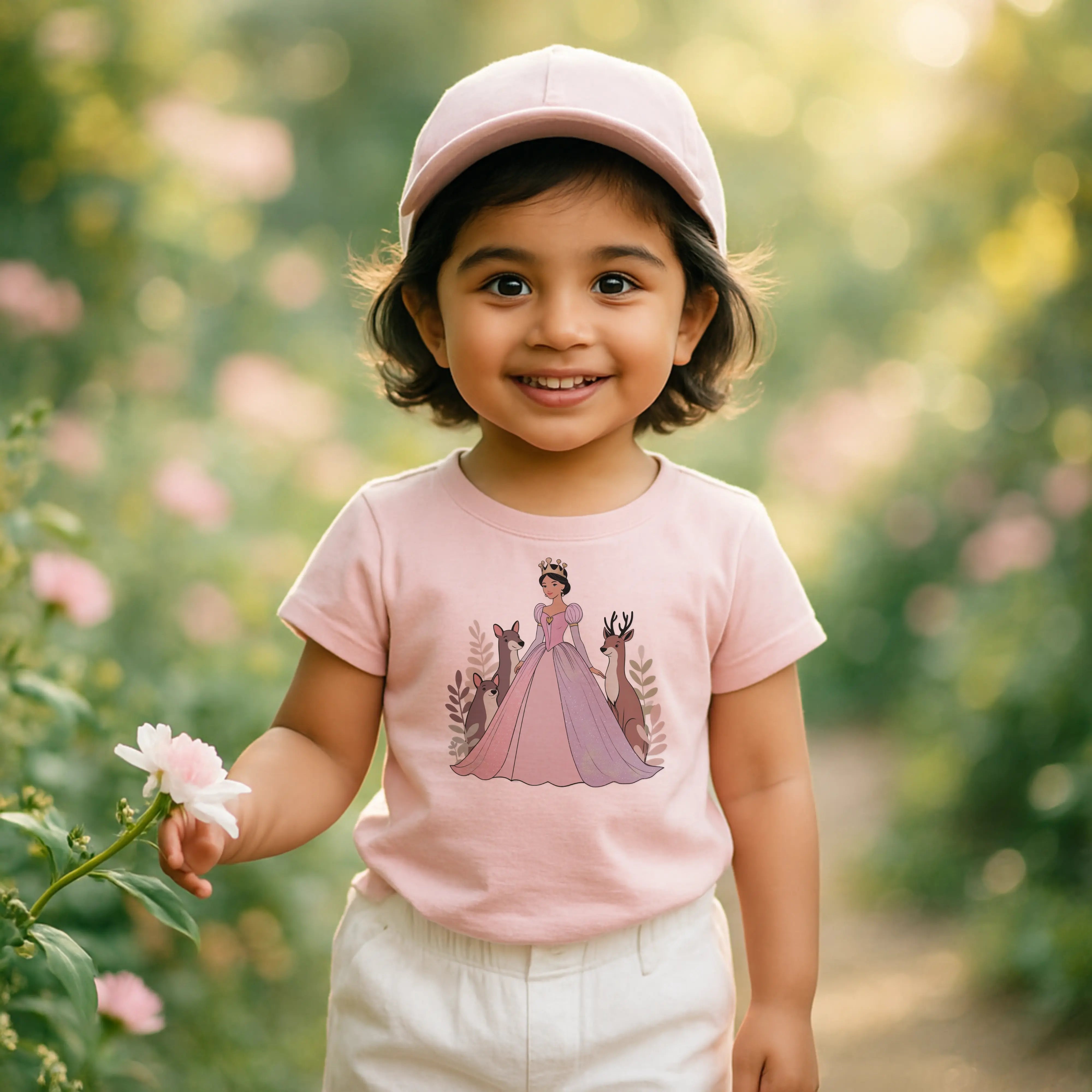 Fairy Tale Princess Girls' T-Shirt – 100% Cotton | Soft & Comfy Everyday Wear Kids Hug